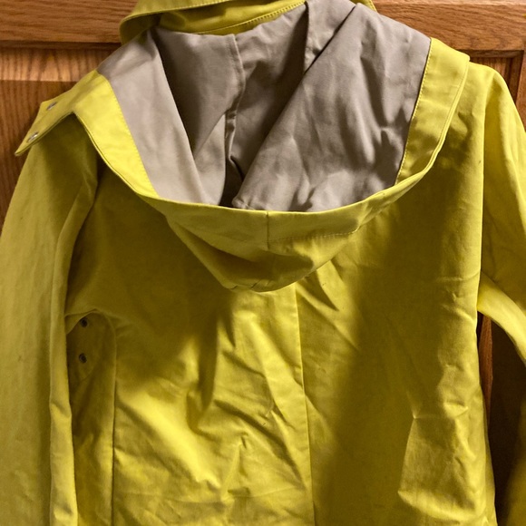 COPY - Yellow lined J. Crew raincoat, size small - Picture 6 of 12